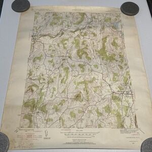 1944 US ARMY OF‎ ENGINEERS USGS Cambridge NY Washington Cnty Quadrangle 1:24 Map